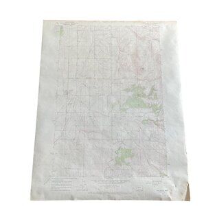 1967 Geological Survey Map Corvallis Mountain N4615 W11400 7.5 Vintage